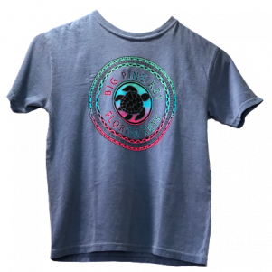 Blue t shirt with a turtle that says Big Pine Key