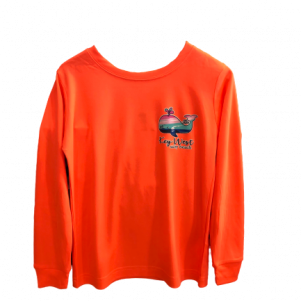 neon orange whale front
